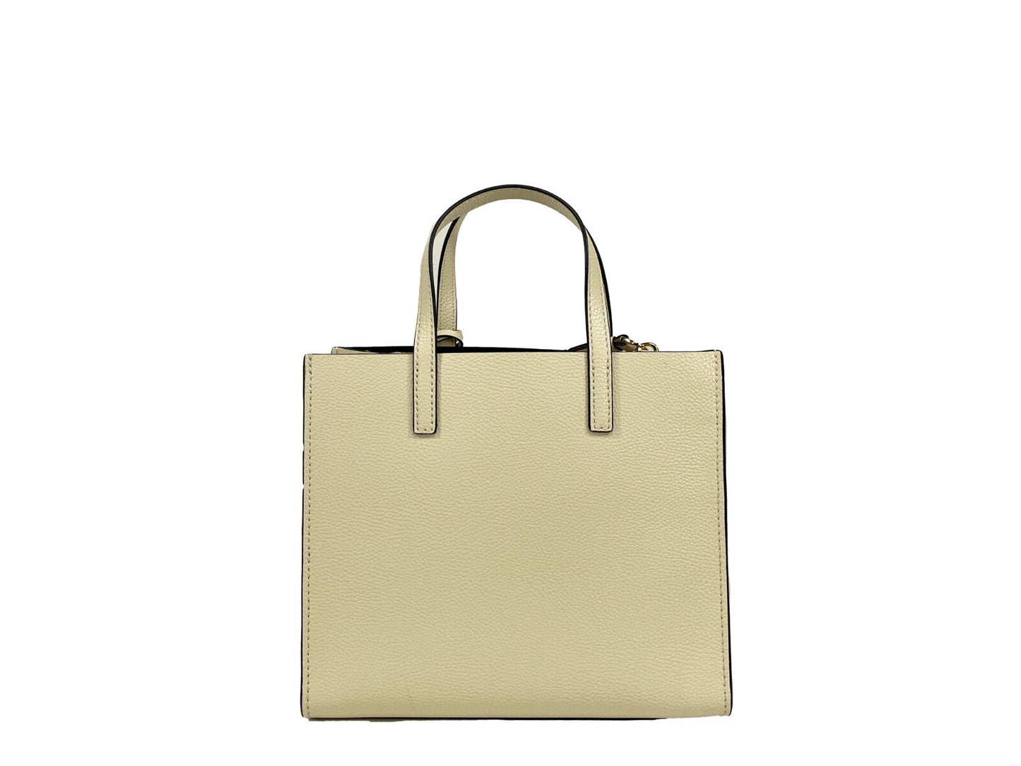Sac cabas mini en cuir grainé pour femme Marc Jacobs - Guimauve