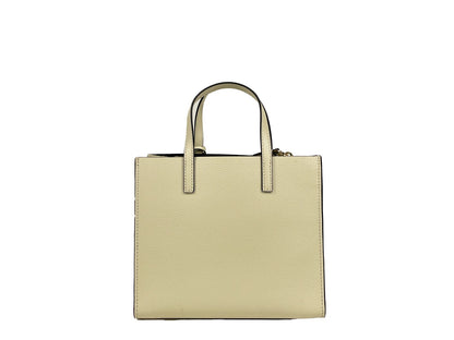 Sac cabas mini en cuir grainé pour femme Marc Jacobs - Guimauve
