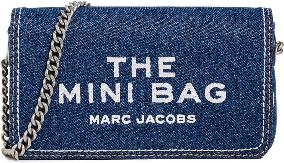Marc Jacobs Minibolso vaquero con cadena - Lavado oscuro