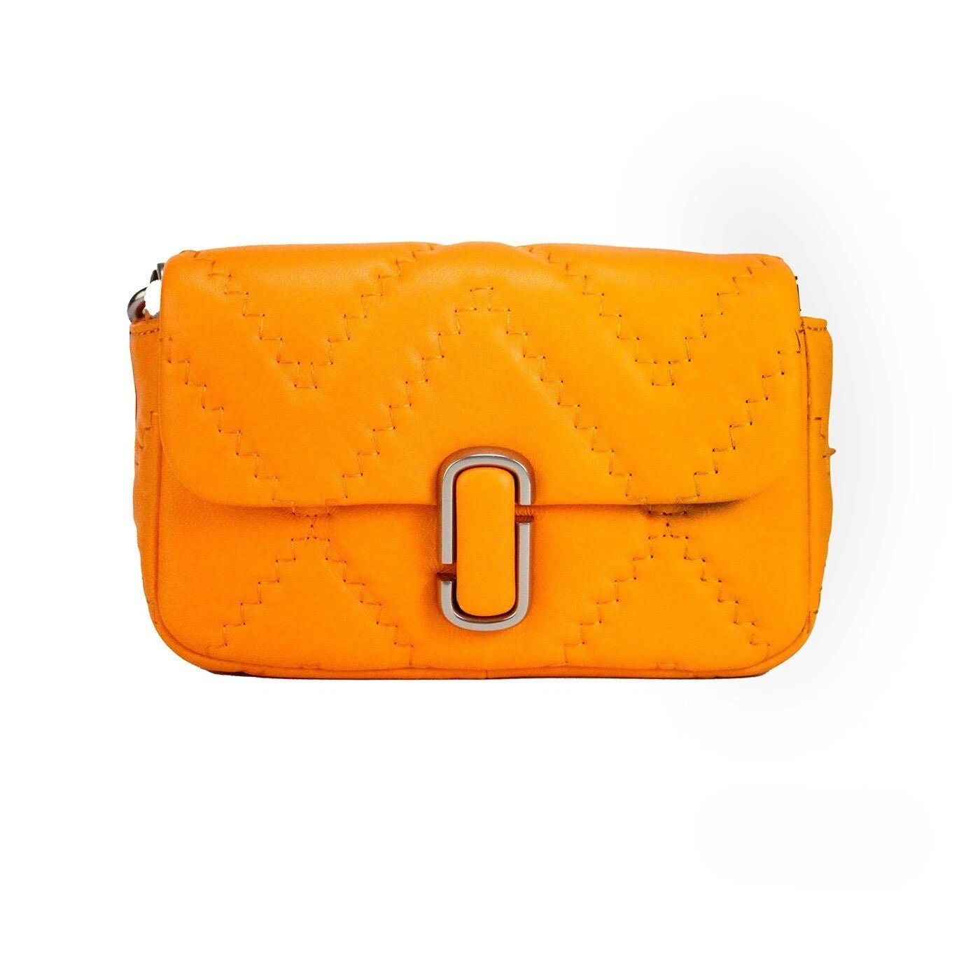 Sac bandoulière convertible Marc Jacobs The J Marc Mini en cuir matelassé Scorched
