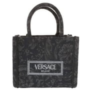 Bolso Shopper Versace Negro Mujer Colección Athena Extra Small