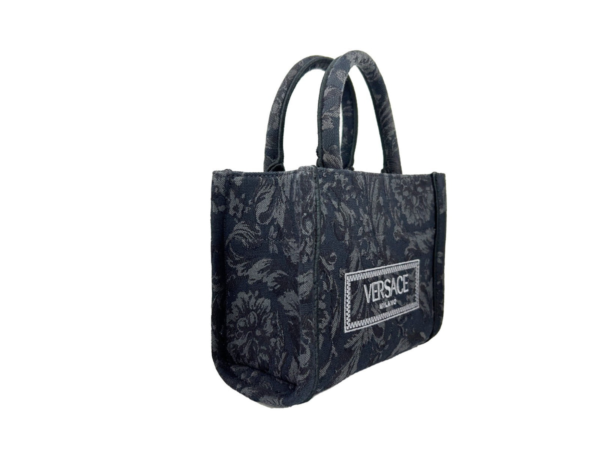 Bolso Shopper Versace Negro Mujer Colección Athena Extra Small