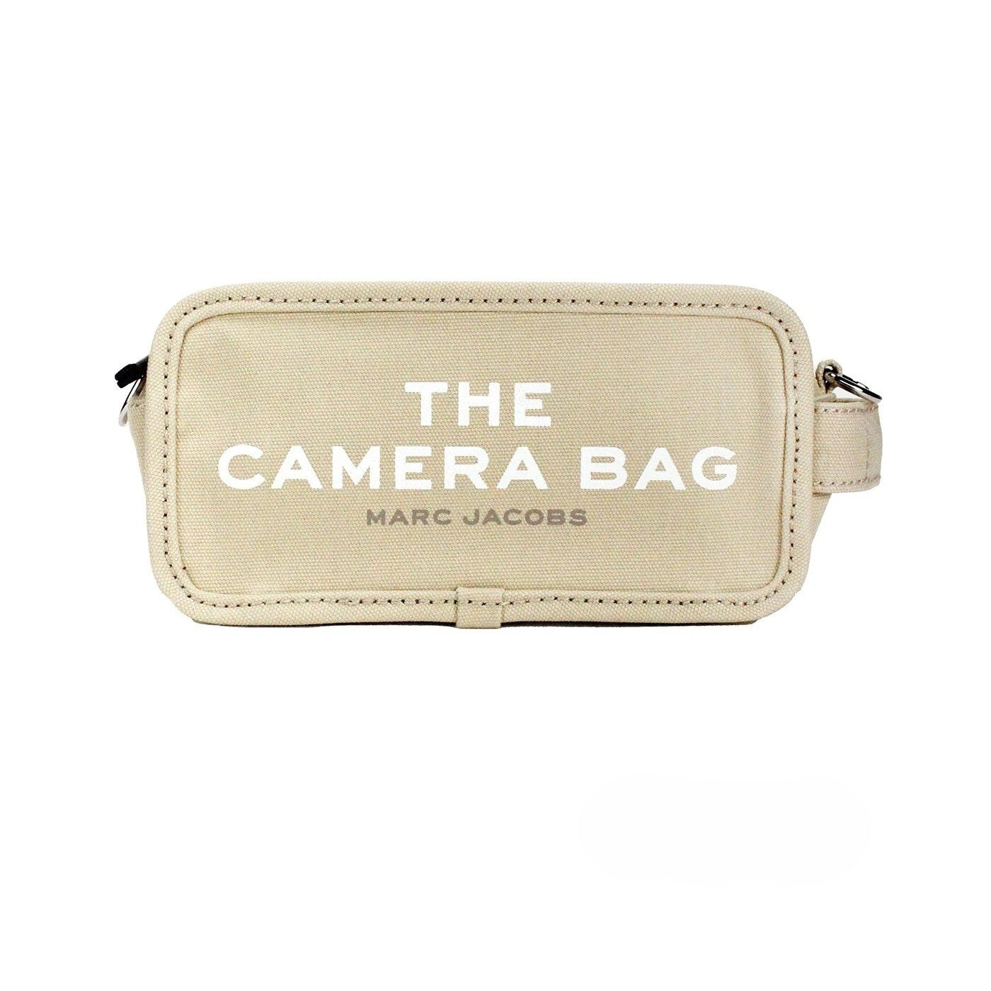 Sac bandoulière compact The Camera Bag en toile beige Marc Jacobs