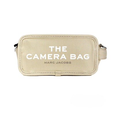 Sac bandoulière compact The Camera Bag en toile beige Marc Jacobs