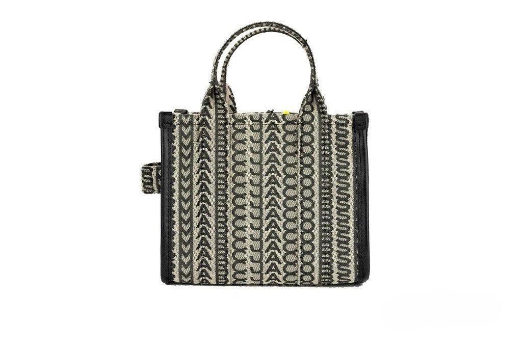 Marc Jacobs The Monogram Beige Woven Jacquard Canvas Mini Crossbody Bag