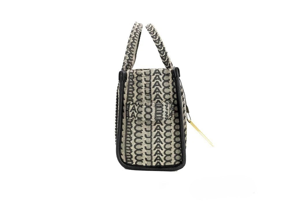 Marc Jacobs The Monogram Beige Woven Jacquard Canvas Mini Crossbody Bag