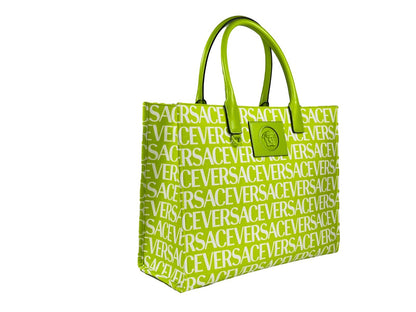 Bolso tote grande de lona Medusa de Versace
