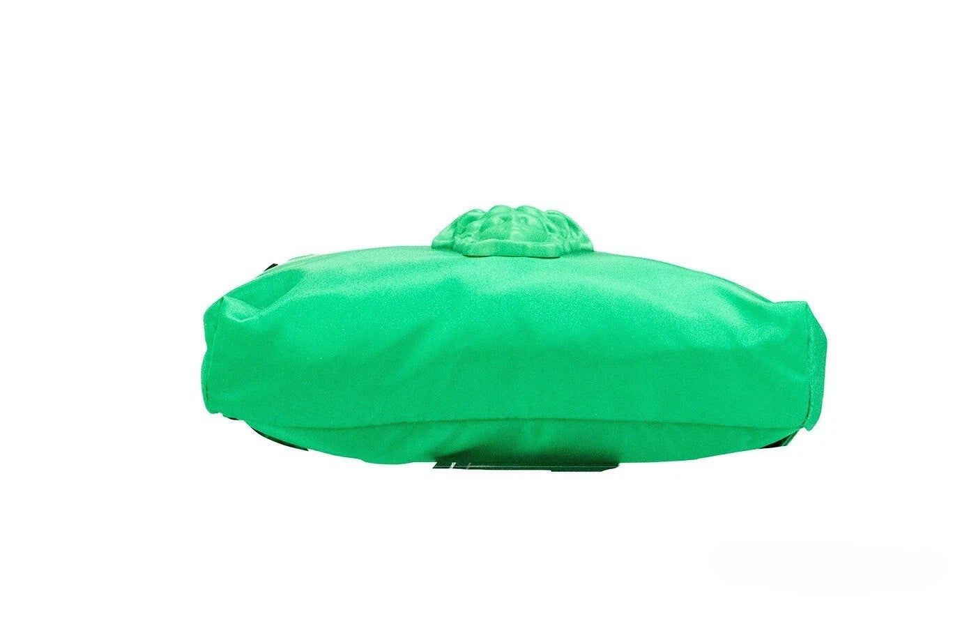 Versace Bolso Cinturón Pequeño Verde Brillante Nylon Acabado Mate Motivo Medusa