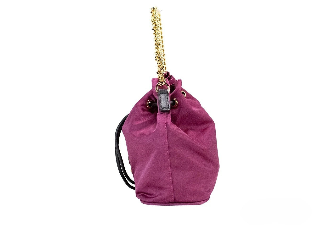 Bolso Bandolera Versace Pequeño Dahlia Nylon con Colgante Medusa y Cadena
