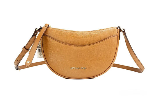 Bolso bandolera de piel granulada modelo Half Moon, pequeño, Michael Kors Dover Luggage