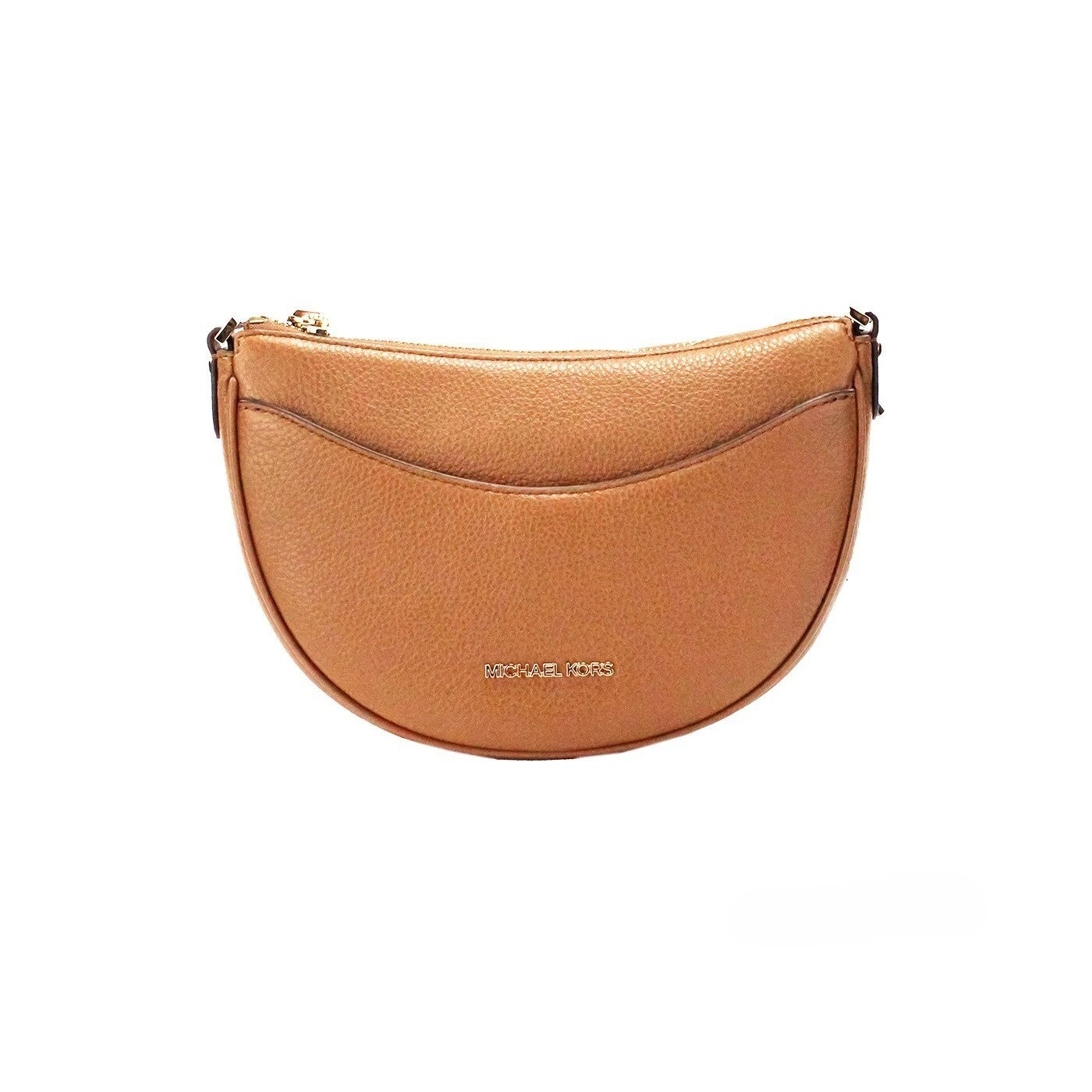 Bolso bandolera de piel granulada modelo Half Moon, pequeño, Michael Kors Dover Luggage