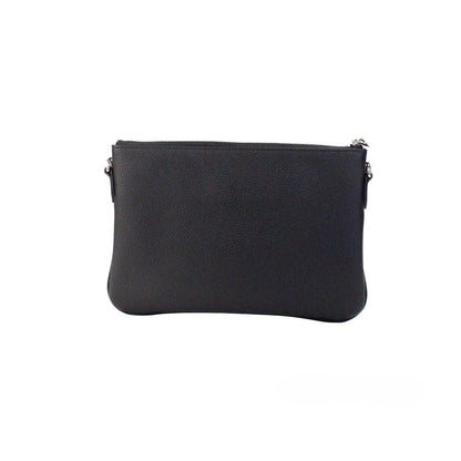 Burberry Peyton Monogram Black Leather Crossbody Bag