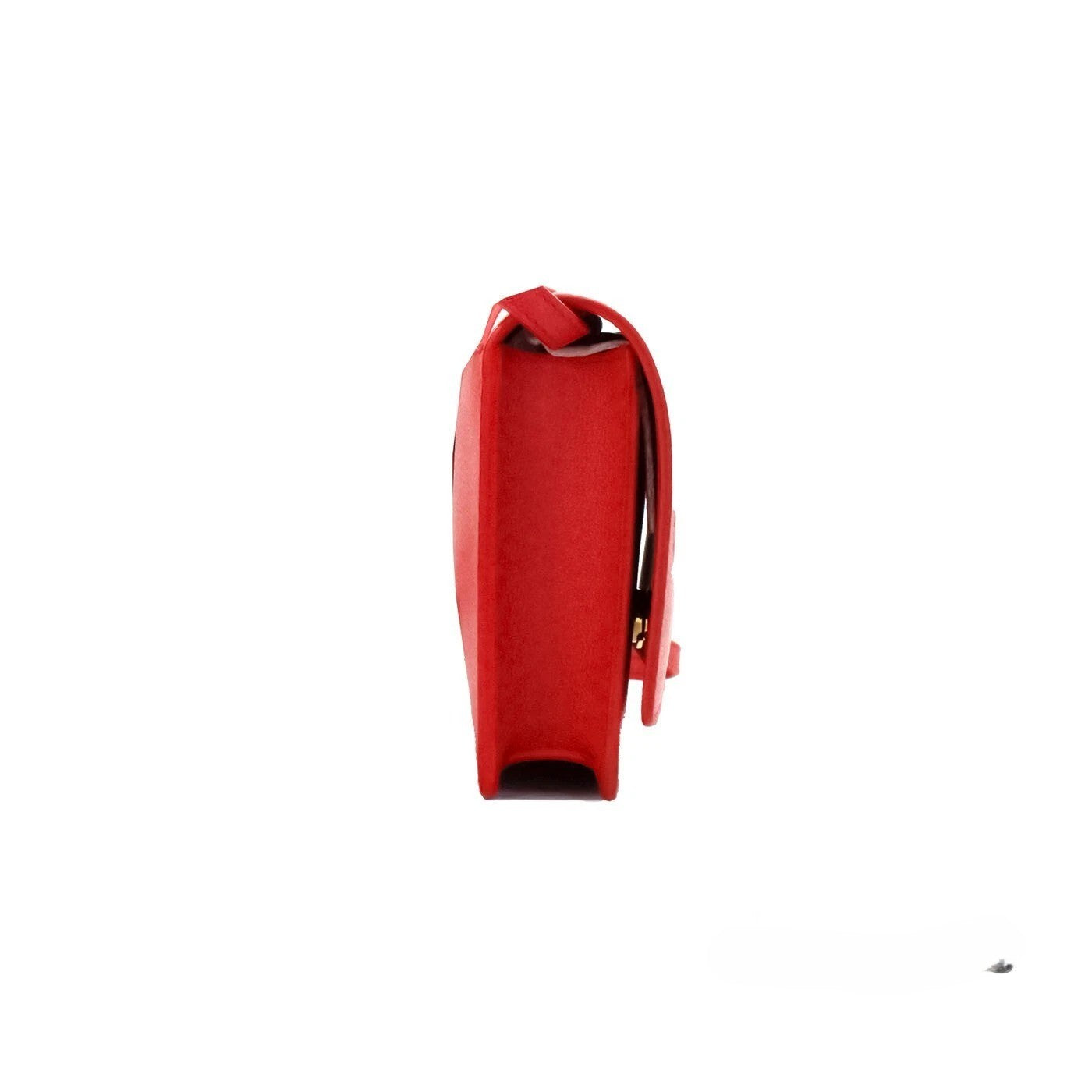 Bolso cruzado Burberry Hampshire pequeño de cuero liso con logo repujado en rojo