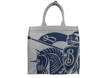Bolso tote Burberry Navy EKD de lona con monedero
