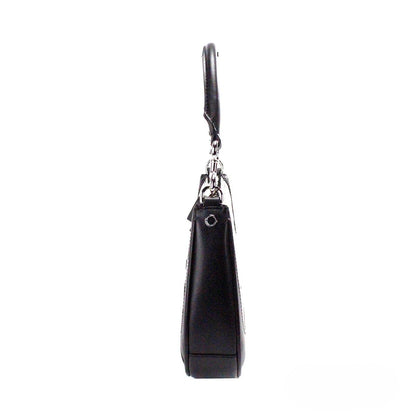 Marc Jacobs Natural Black Canvas and Leather Hobo Shoulder Bag