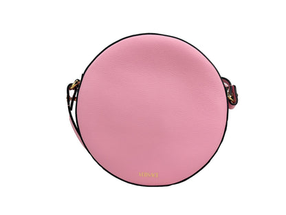 Bolso cruzado Versace Round Disco de piel para cámara de fotos