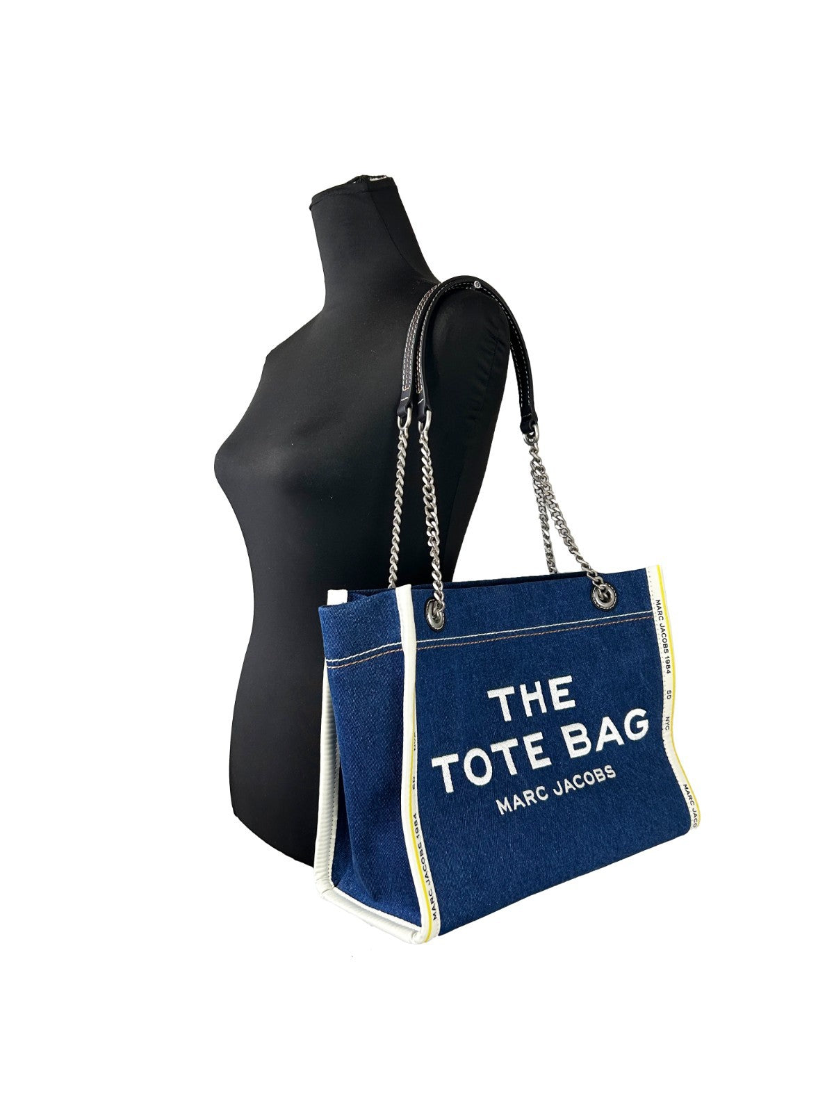 Marc Jacobs Medium Chain Denim Tote Bag