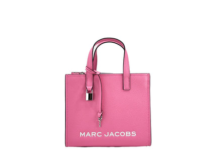 Sac bandoulière Mini Grind en cuir rose Marc Jacobs