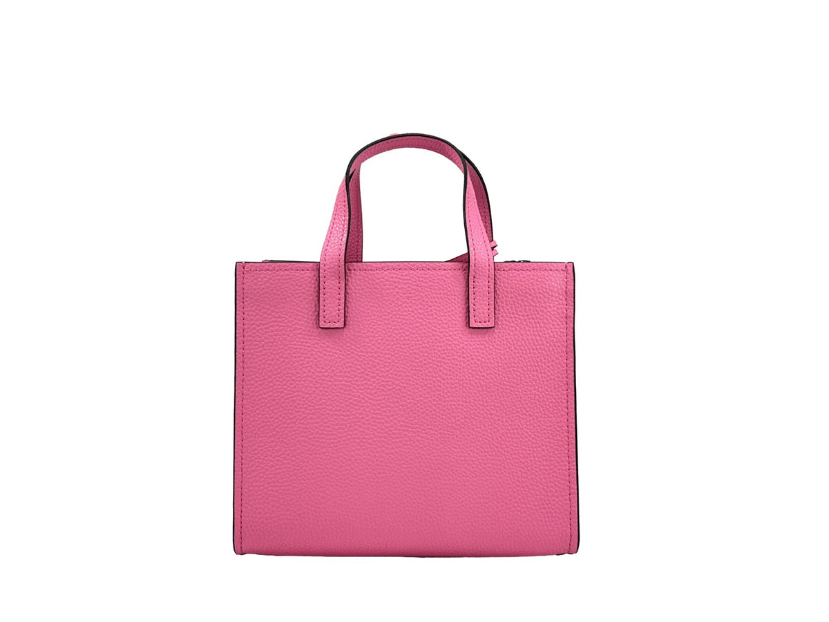 Sac bandoulière Mini Grind en cuir rose Marc Jacobs