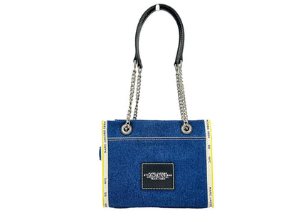 Sac The Tote Petit format en denim avec chaîne Marc Jacobs