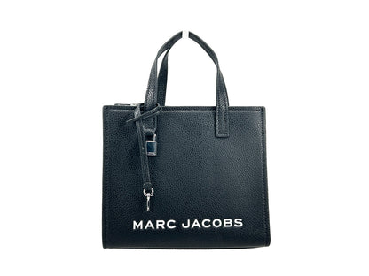 Bandolera Marc Jacobs Mini Grind de cuero negro