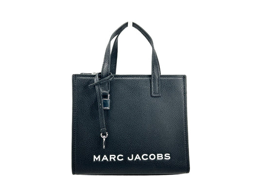 Bandolera Marc Jacobs Mini Grind de cuero negro