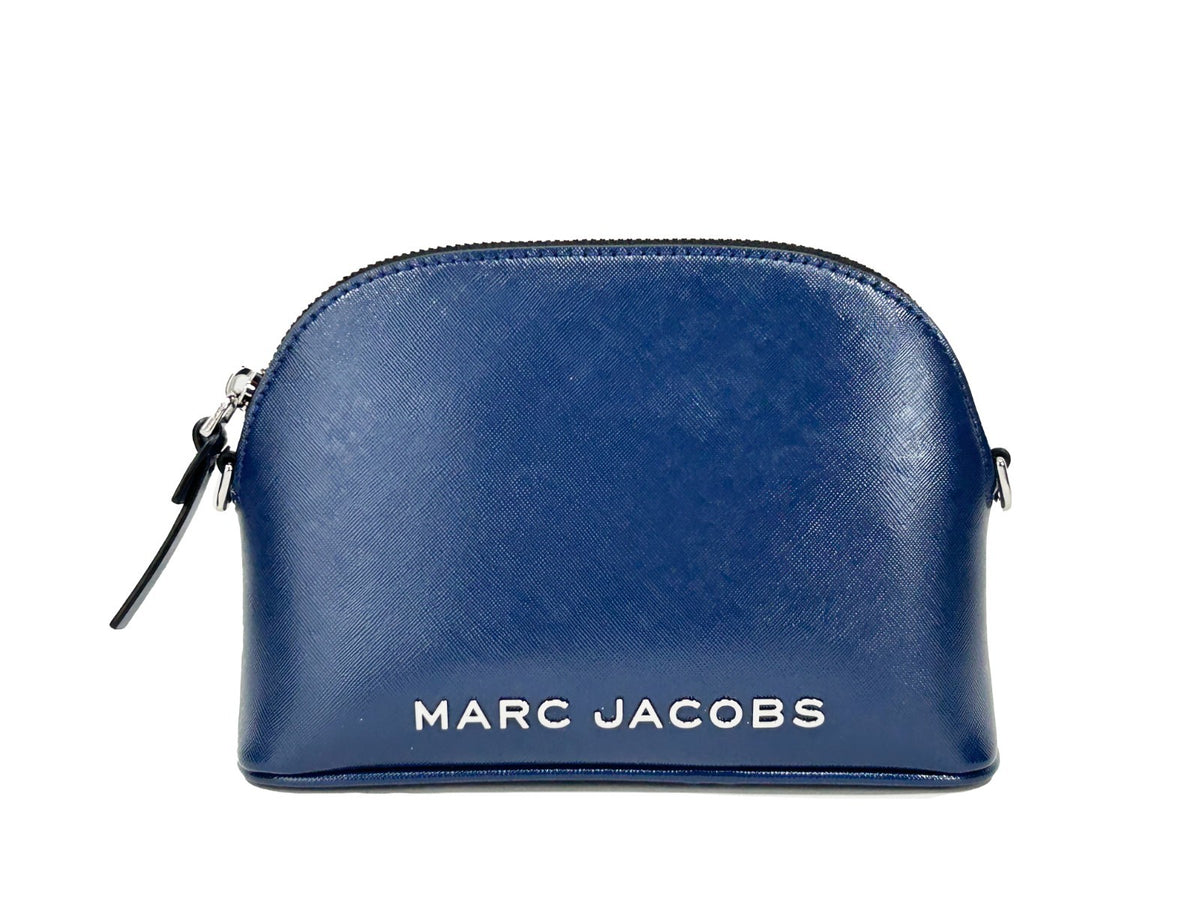 Bolso Bandolera Small Dome De Cuero Azul Intenso Marc Jacobs