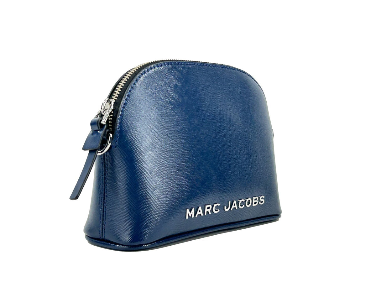 Bolso Bandolera Small Dome De Cuero Azul Intenso Marc Jacobs