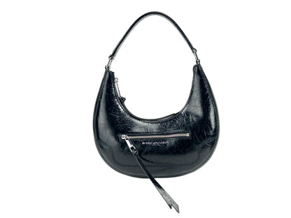 Bolso Marc Jacobs Cruiser Small Crescent de cuero arrugado