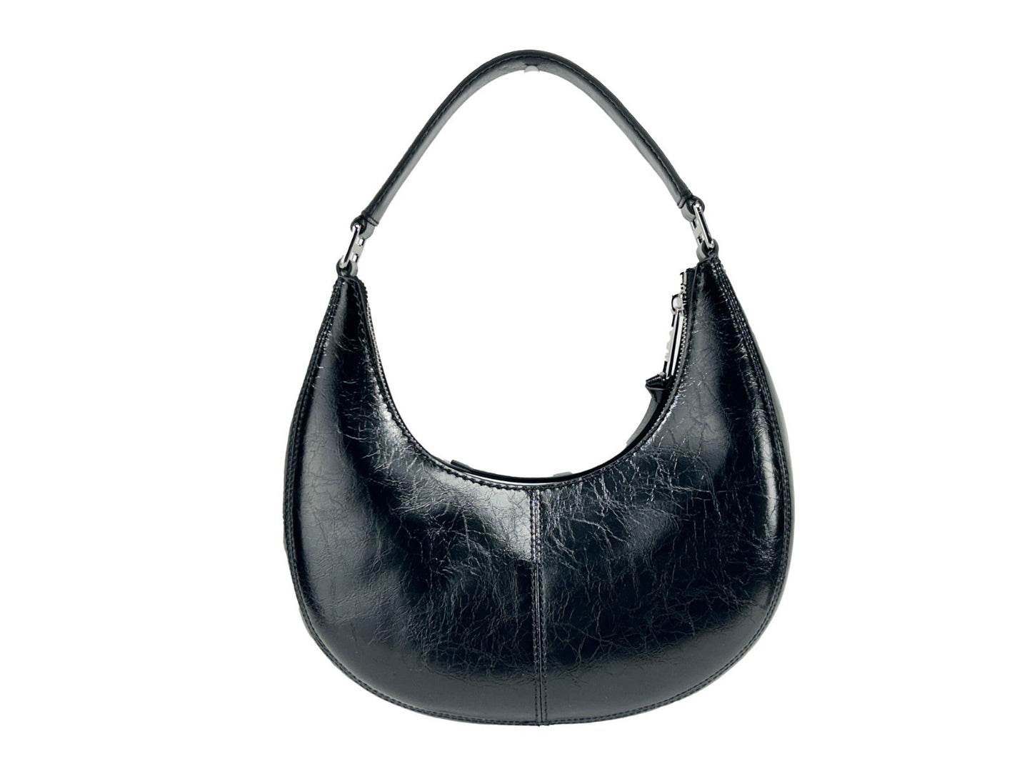 Bolso Marc Jacobs Cruiser Small Crescent de cuero arrugado