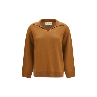 Pull en cachemire marron Valentino Garavani