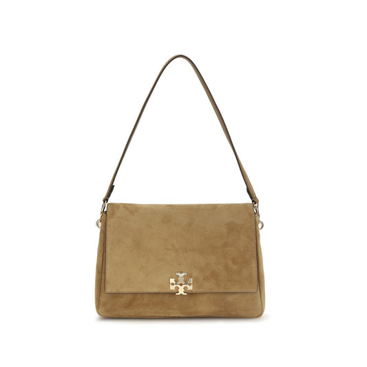Bolso de hombro Tory Burch de piel de becerro beige Bos Taurus