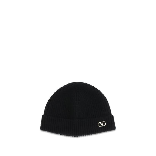 Gorro de cachemir negro Valentino Garavani