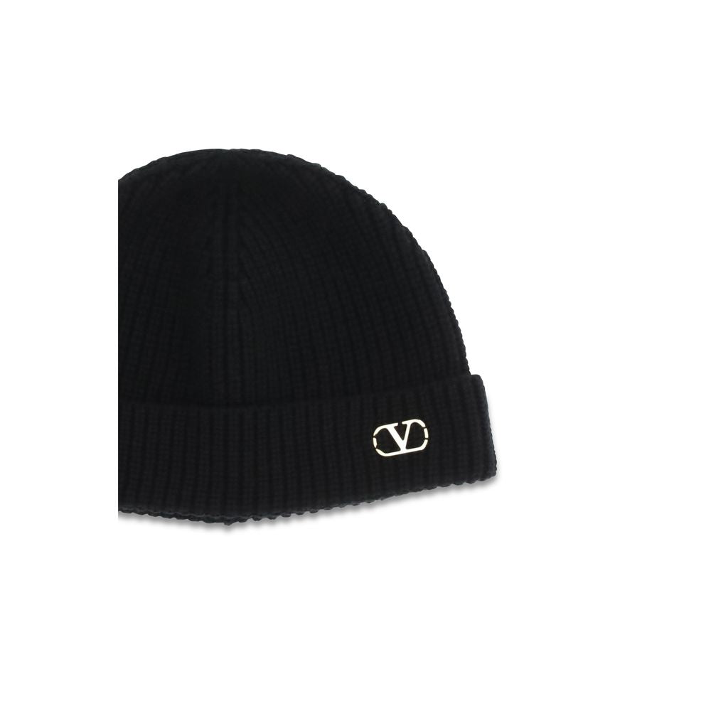 Gorro de cachemir negro Valentino Garavani