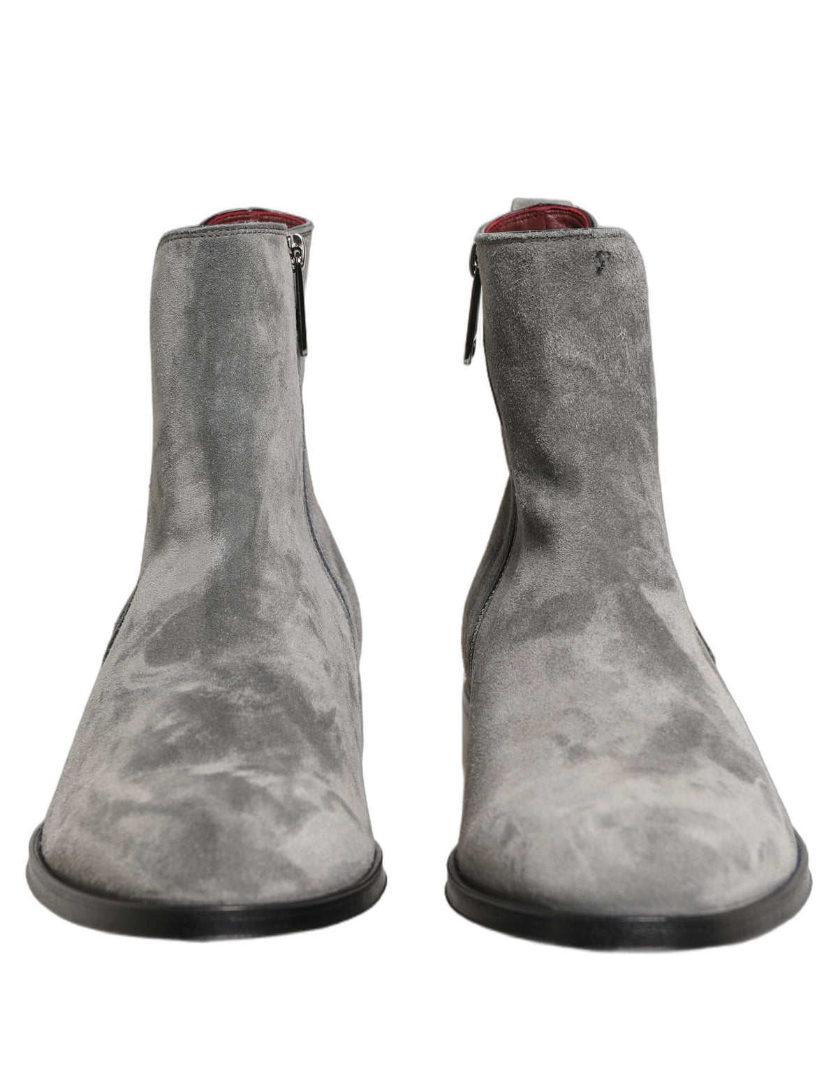 Chaussures Bottines Chelsea Dolce & Gabbana en Cuir Suédé Gris