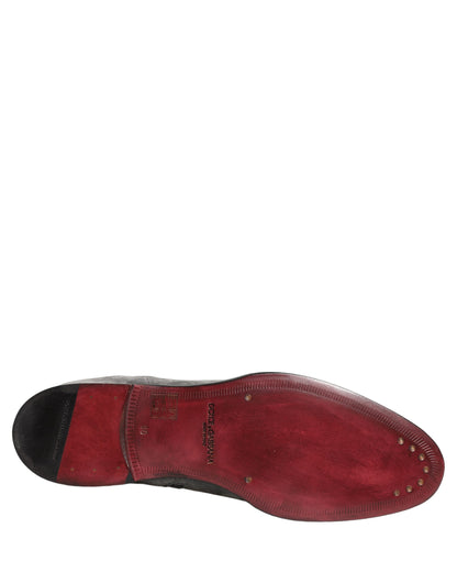 Chaussures Bottines Chelsea Dolce & Gabbana en Cuir Suédé Gris