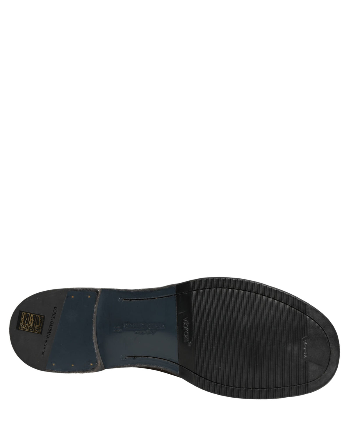 Dolce & Gabbana Bottines Homme Perugino Cuir Marron