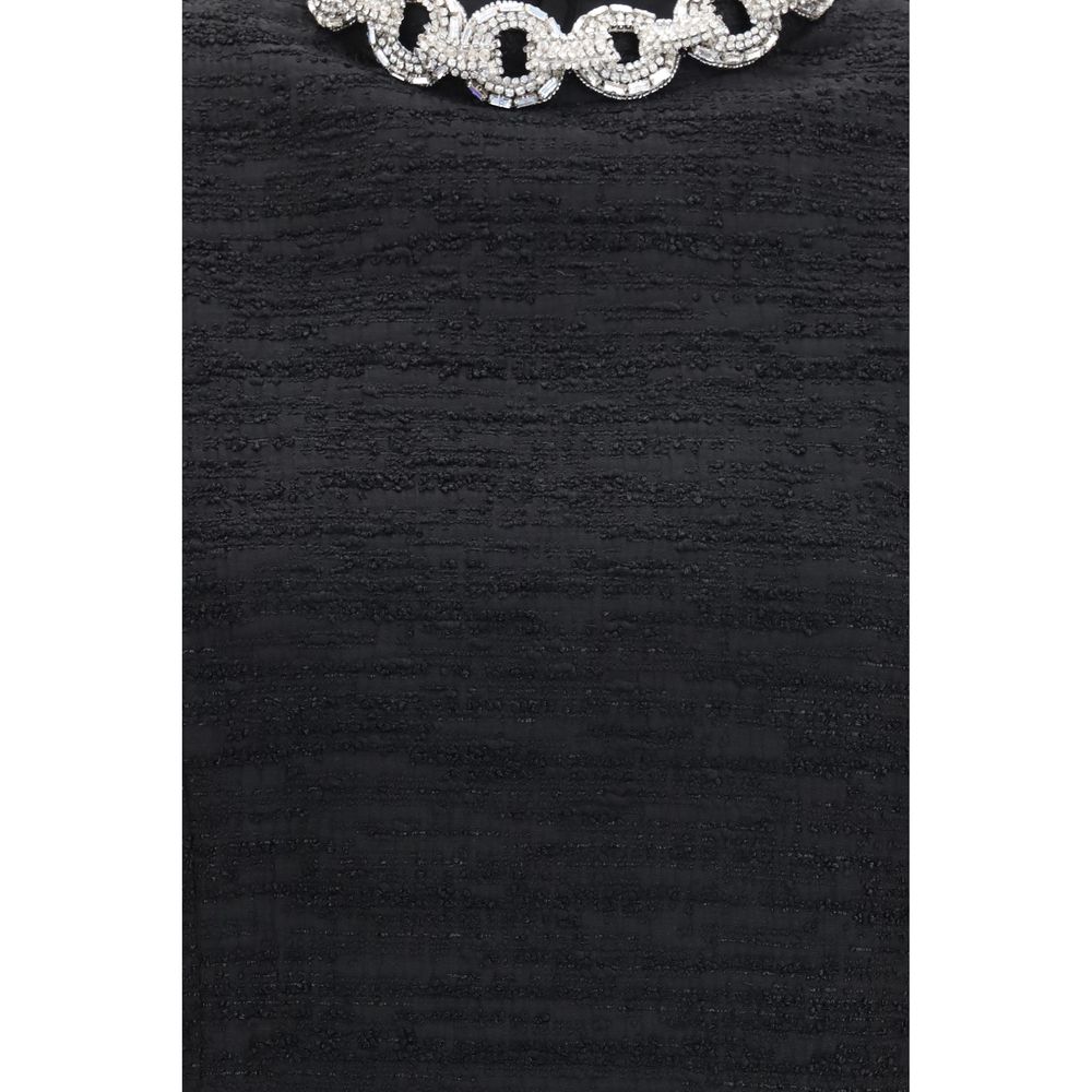 Vestido de cóctel Valentino Garavani negro de algodón