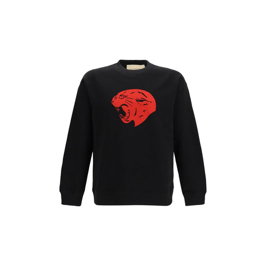Sudadera de algodón negra Valentino Garavani