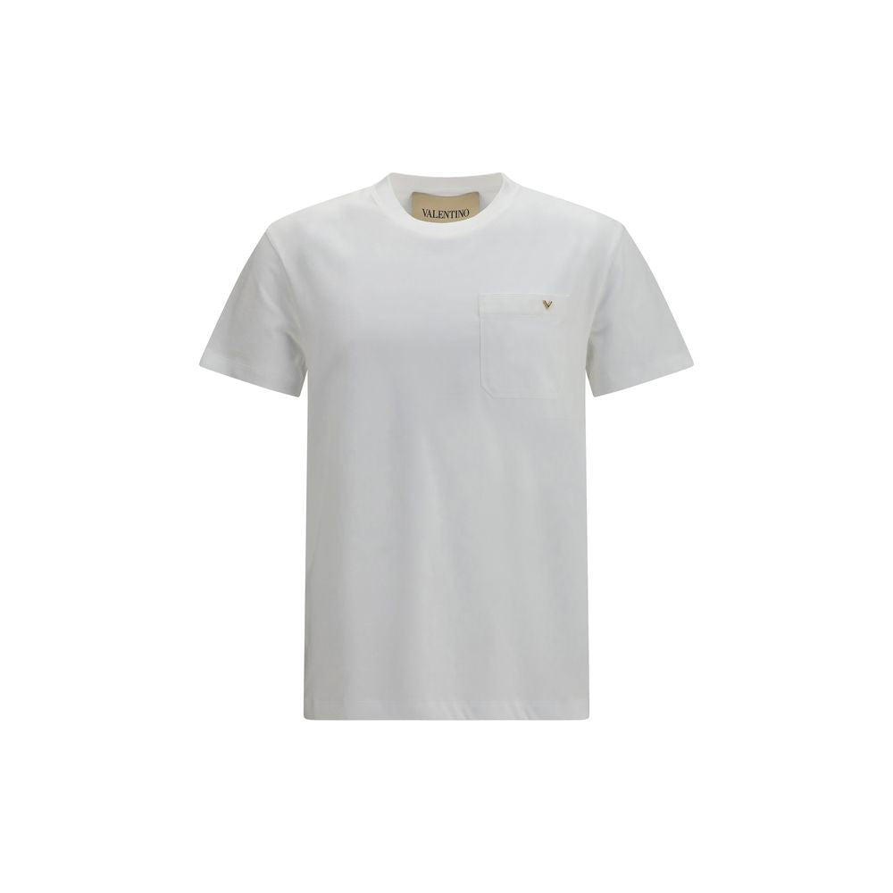 Camiseta de algodón blanca de Valentino Garavani