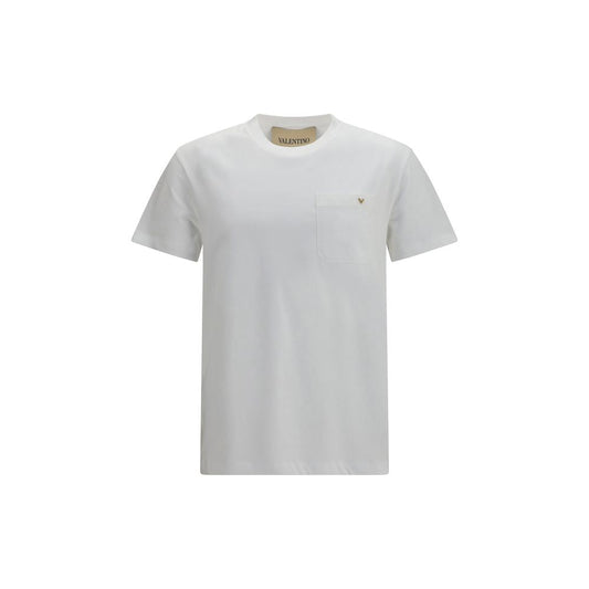 Camiseta de algodón blanca de Valentino Garavani