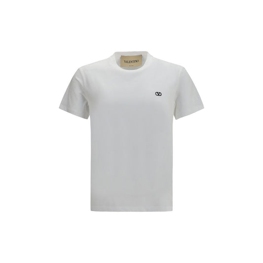 Camiseta de algodón blanca de Valentino Garavani