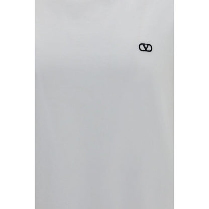 Camiseta de algodón blanca de Valentino Garavani