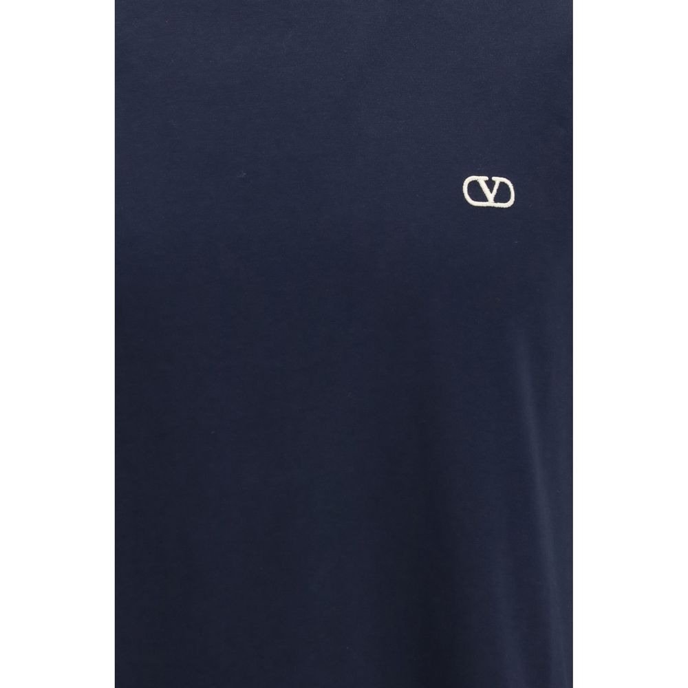T-shirt Valentino Garavani Coton Bleu Confortable