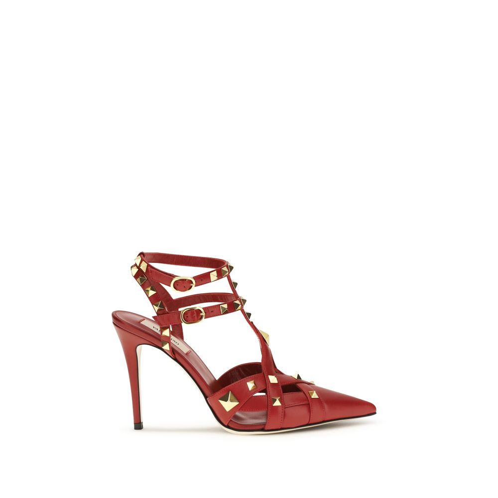 Valentino Garavani Red Goat Leather High Heel Pumps