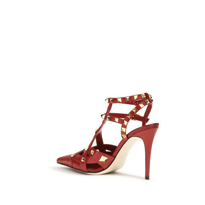 Valentino Garavani Red Goat Leather High Heel Pumps