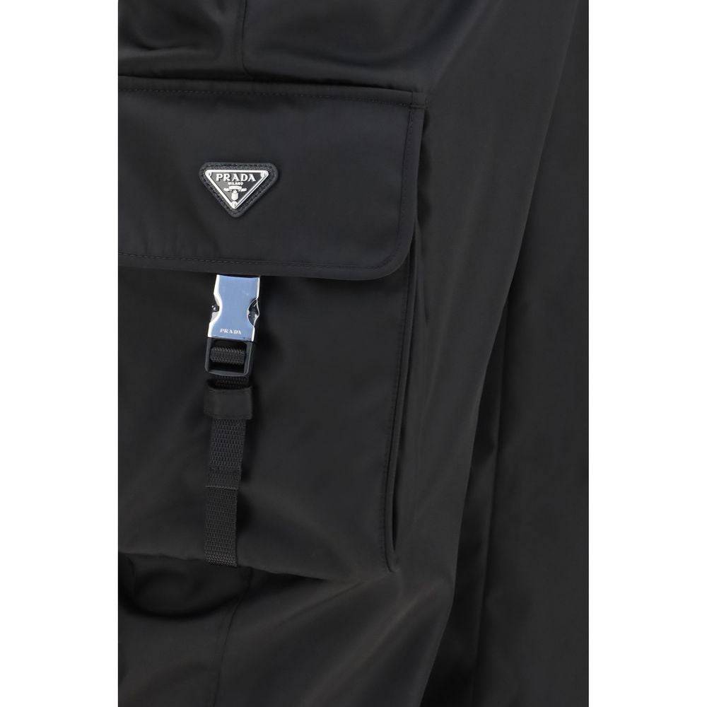Pantalones deportivos Prada negros de poliamida