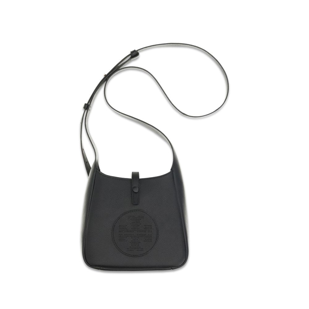 Bolso de hombro Tory Burch Bos Taurus de piel de becerro negra