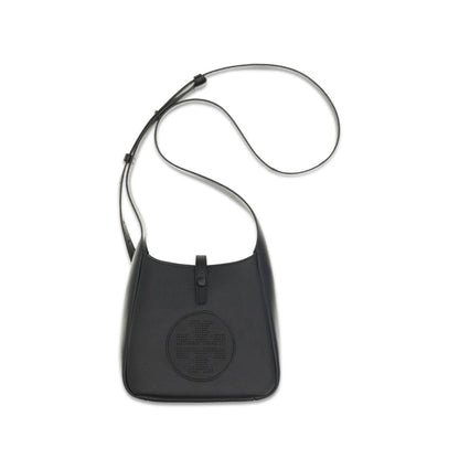 Bolso de hombro Tory Burch Bos Taurus de piel de becerro negra