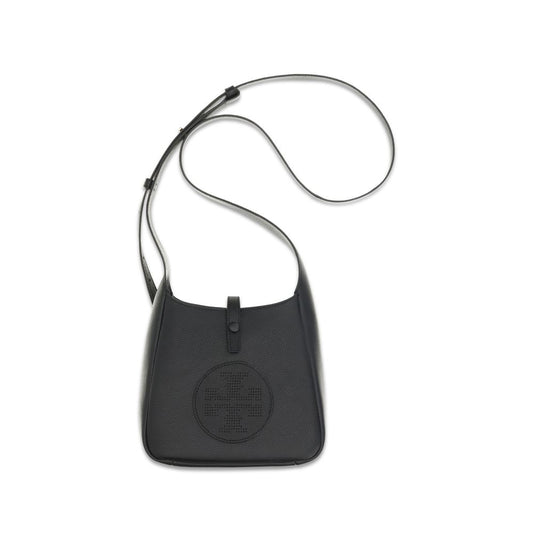 Bolso de hombro Tory Burch Bos Taurus de piel de becerro negra